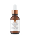 Vivier Radiance Serum in a brown glass dropper bottle, designed to brighten dark spots and even skin tone.
