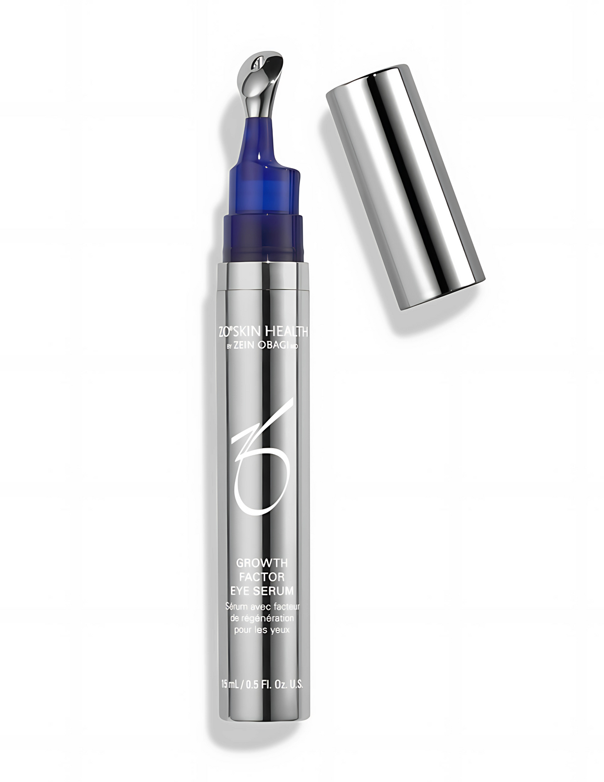 ZO Skin Health Growth Factor Eye Serum 15ml – Anti-aging eye serum with cooling applicator that targets fine lines, puffiness, and dark circles to visibly firm and refresh the under-eye area